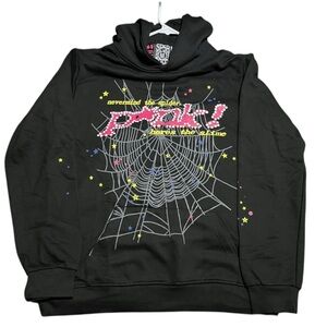 NEW Black Pink P*nk! Sp5der Men’s Hoodie